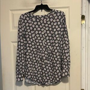 Ann Taylor Loft  Floral Top Size XL